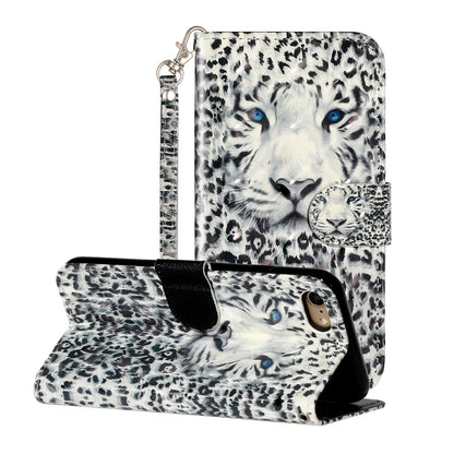 Light Spot Decor Pattern Printing Wallet Stand Flip Leather Case for iPhone 7/8/SE (2020)/SE (2022)