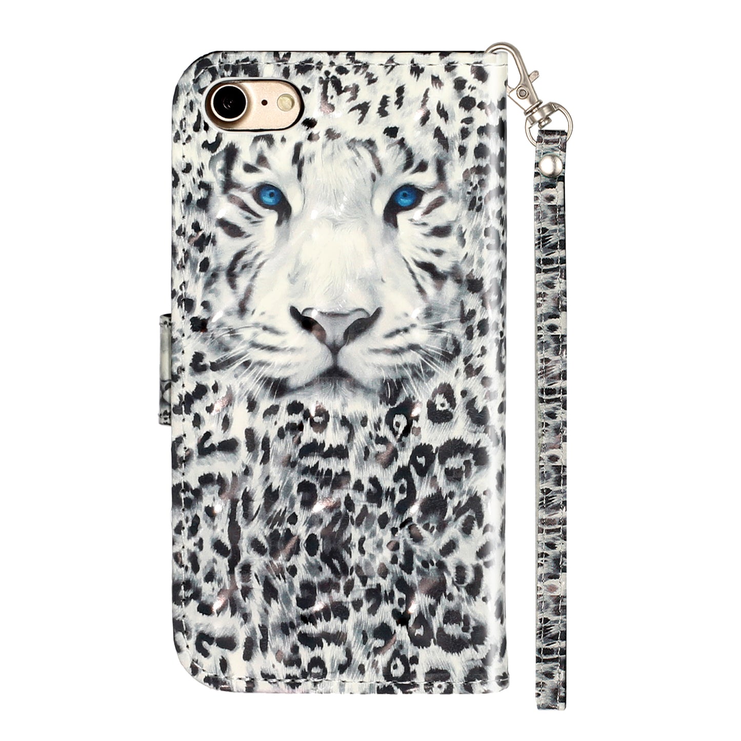 Light Spot Decor Pattern Printing Wallet Stand Flip Leather Case for iPhone 7/8/SE (2020)/SE (2022)
