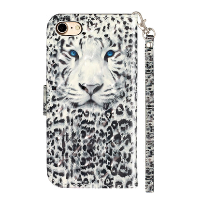 Light Spot Decor Pattern Printing Wallet Stand Flip Leather Case for iPhone 7/8/SE (2020)/SE (2022)