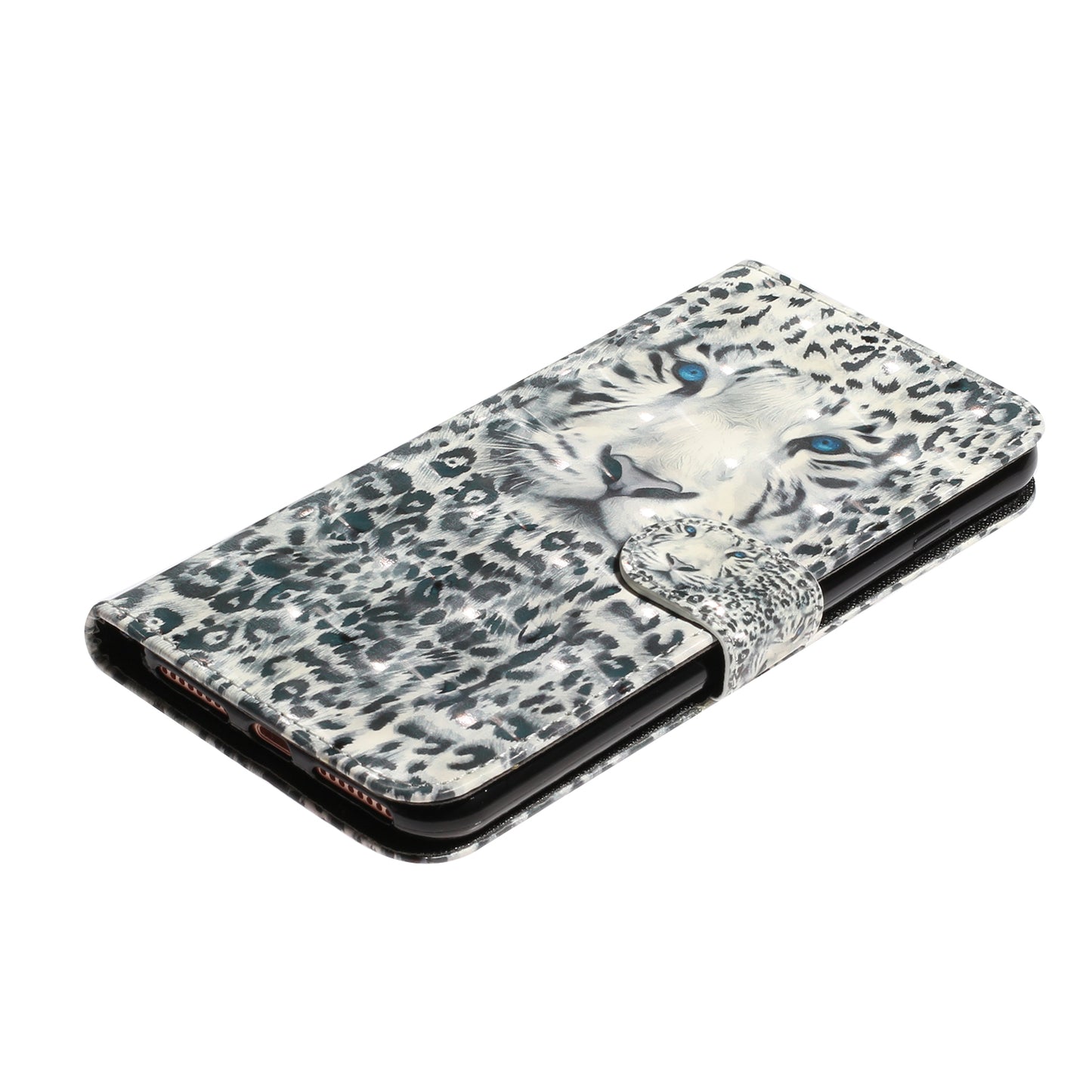 Light Spot Decor Pattern Printing Wallet Stand Flip Leather Case for iPhone 7/8/SE (2020)/SE (2022)