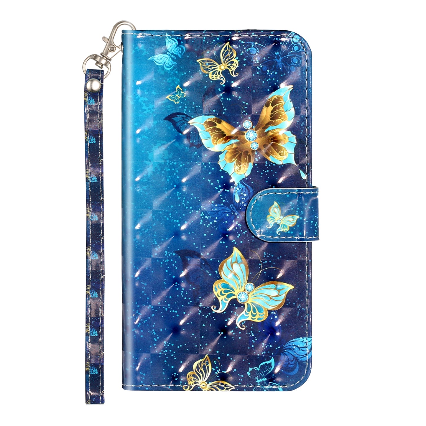 Light Spot Decor Pattern Printing Wallet Stand Leather Cover for iPhone 7 Plus/8 Plus 5.5 inch