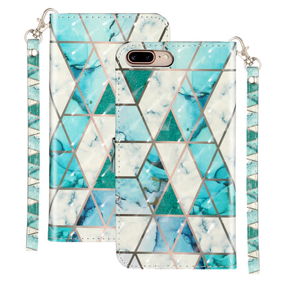 Light Spot Decor Pattern Printing Wallet Stand Leather Cover for iPhone 7 Plus/8 Plus 5.5 inch