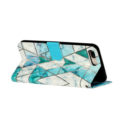 Light Spot Decor Pattern Printing Wallet Stand Leather Cover for iPhone 7 Plus/8 Plus 5.5 inch