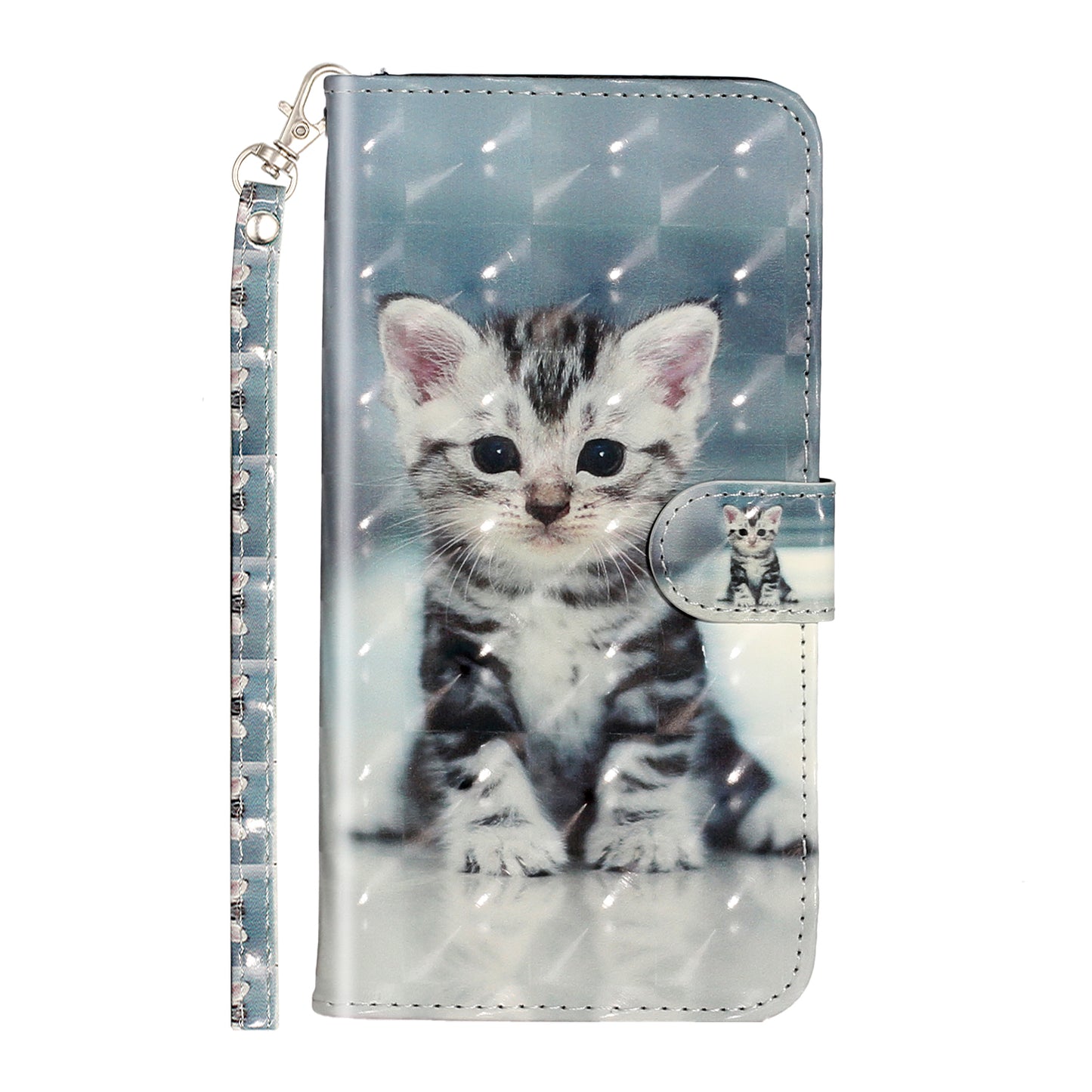 Light Spot Decor Pattern Printing Wallet Stand Leather Cover for iPhone 7 Plus/8 Plus 5.5 inch