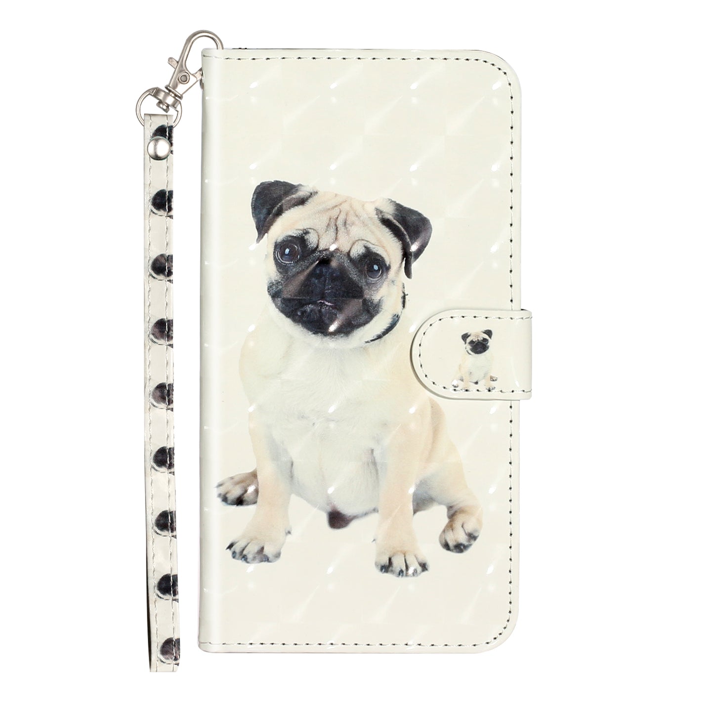 Light Spot Decor Pattern Printing Wallet Stand Leather Cover for iPhone 7 Plus/8 Plus 5.5 inch