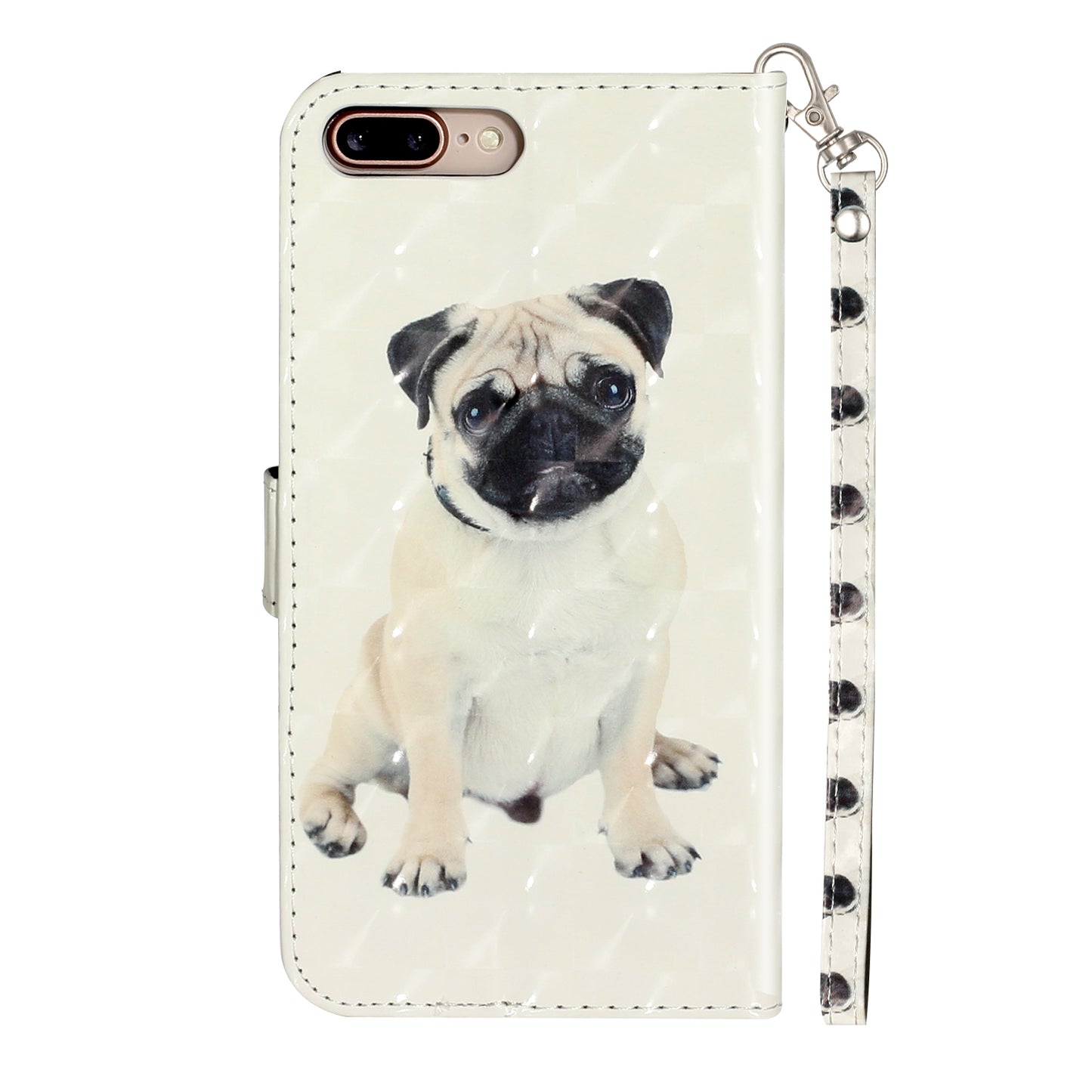 Light Spot Decor Pattern Printing Wallet Stand Leather Cover for iPhone 7 Plus/8 Plus 5.5 inch