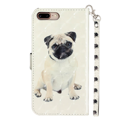 Light Spot Decor Pattern Printing Wallet Stand Leather Cover for iPhone 7 Plus/8 Plus 5.5 inch