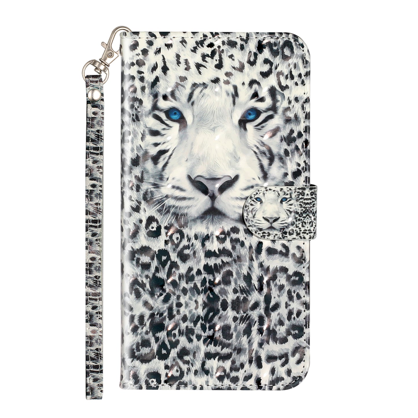 Light Spot Decor Pattern Printing Wallet Stand Leather Cover for iPhone 7 Plus/8 Plus 5.5 inch
