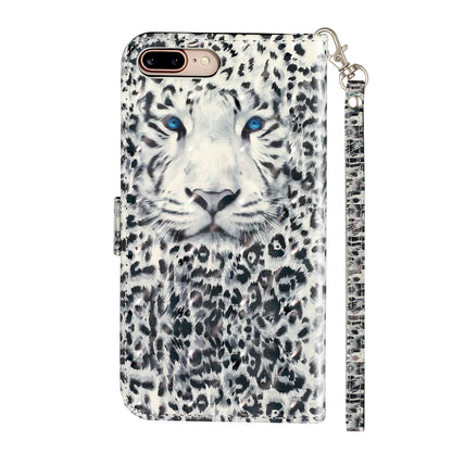 Light Spot Decor Pattern Printing Wallet Stand Leather Cover for iPhone 7 Plus/8 Plus 5.5 inch