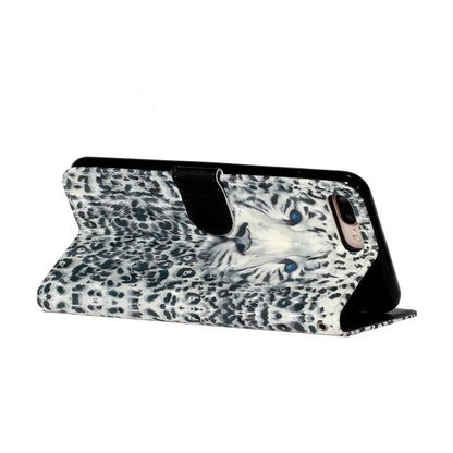 Light Spot Decor Pattern Printing Wallet Stand Leather Cover for iPhone 7 Plus/8 Plus 5.5 inch