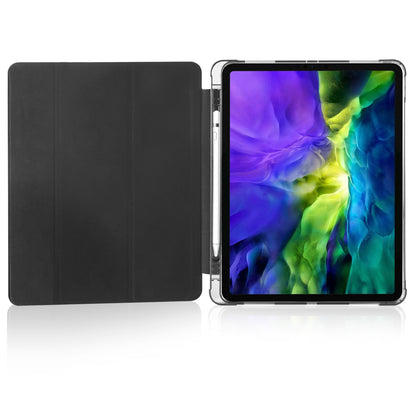 Tri-fold Stand Wake/Sleep Leather Tablet Case Shell with Pen Slot for iPad Pro 12.9-inch (2020)/(2018)
