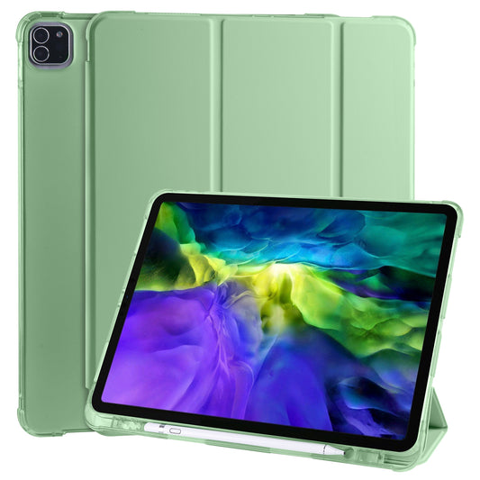 Tri-fold Stand Leather Smart Cover with Pen Slot for iPad Pro 11-inch (2020)/(2018)