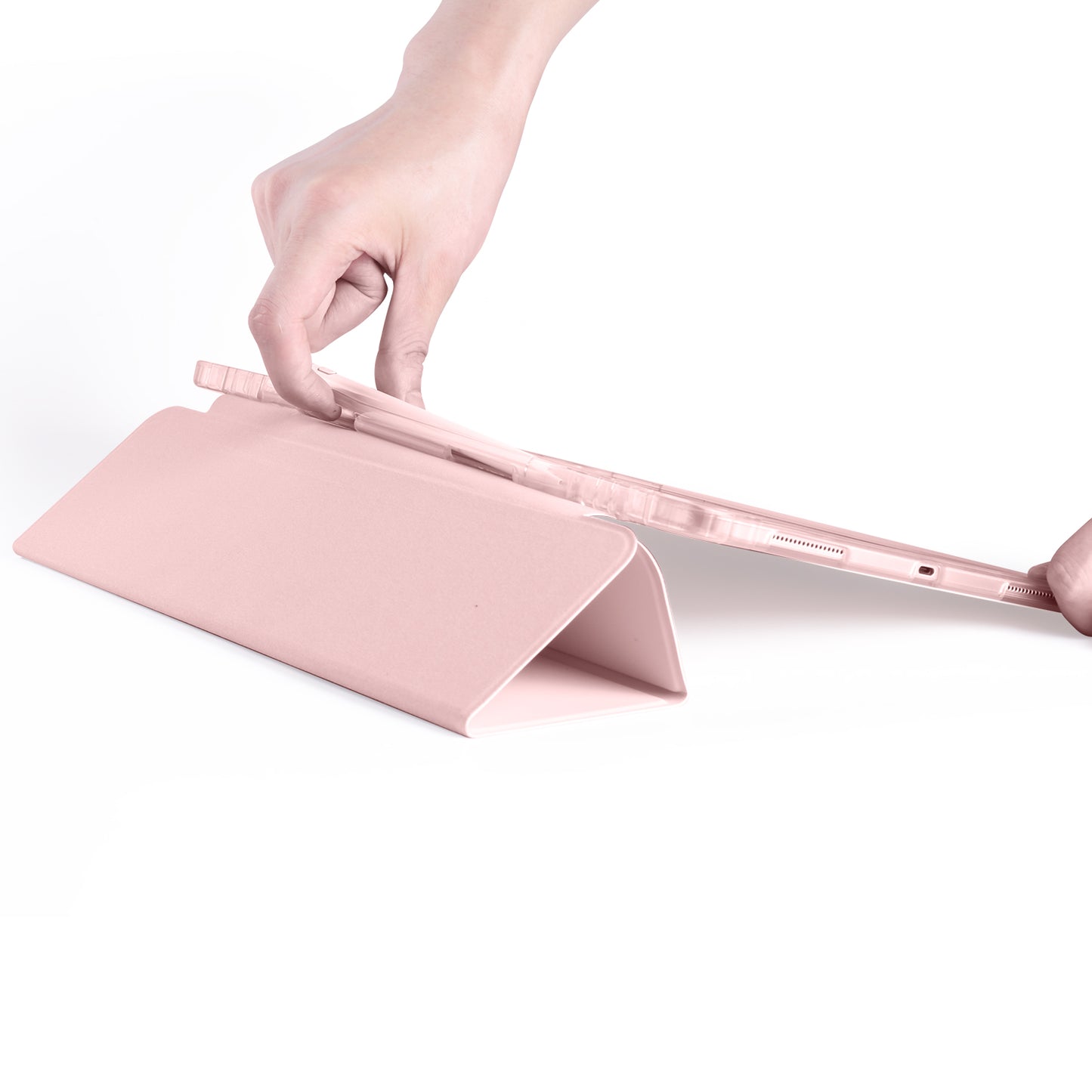 Tri-fold Stand Leather Smart Cover with Pen Slot for iPad Pro 11-inch (2020)/(2018)