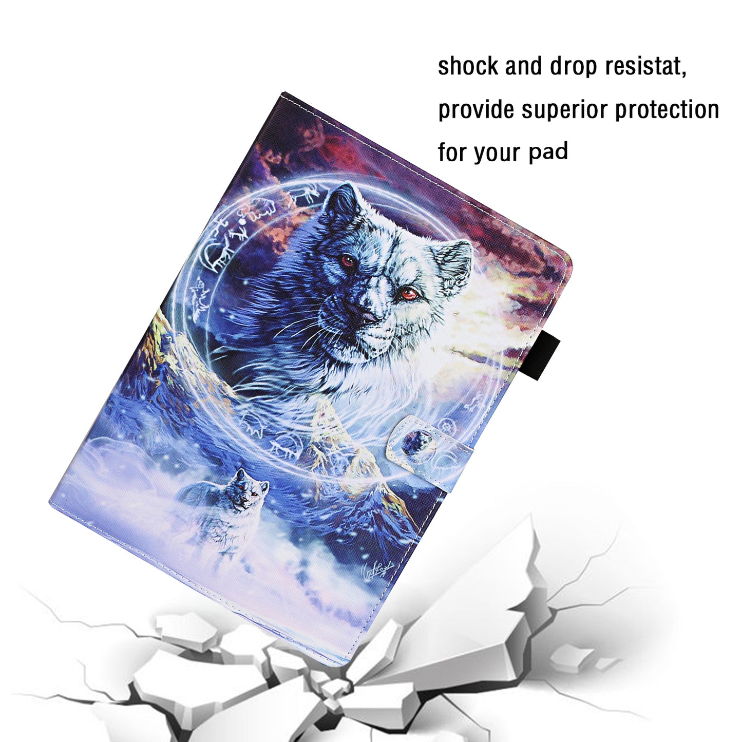 Pattern Printing Leather Card Slots Cover Case for iPad Pro 11-inch (2020)/(2018)