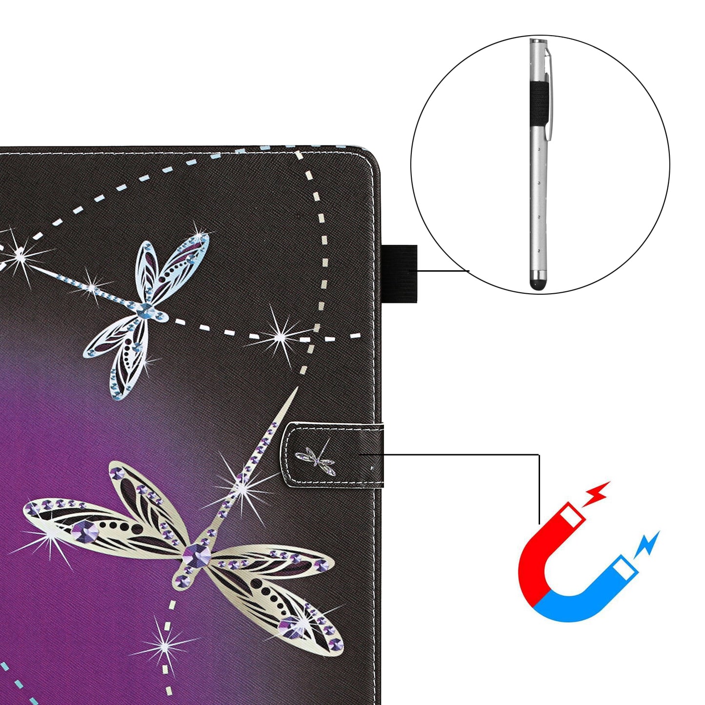 Pattern Printing Leather Card Slots Cover Case for iPad Pro 11-inch (2020)/(2018)