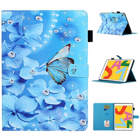 Pattern Printing Protective Leather Stand Card Slots Cover Case for iPad 10.2 (2021)/(2020)/(2019)/iPad Pro 10.5-inch (2017)