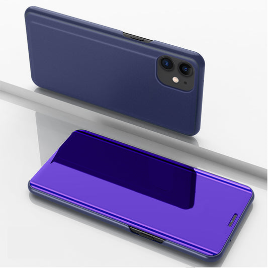 Mirror Surface Cover Leather Flip Shell for iPhone 12 mini