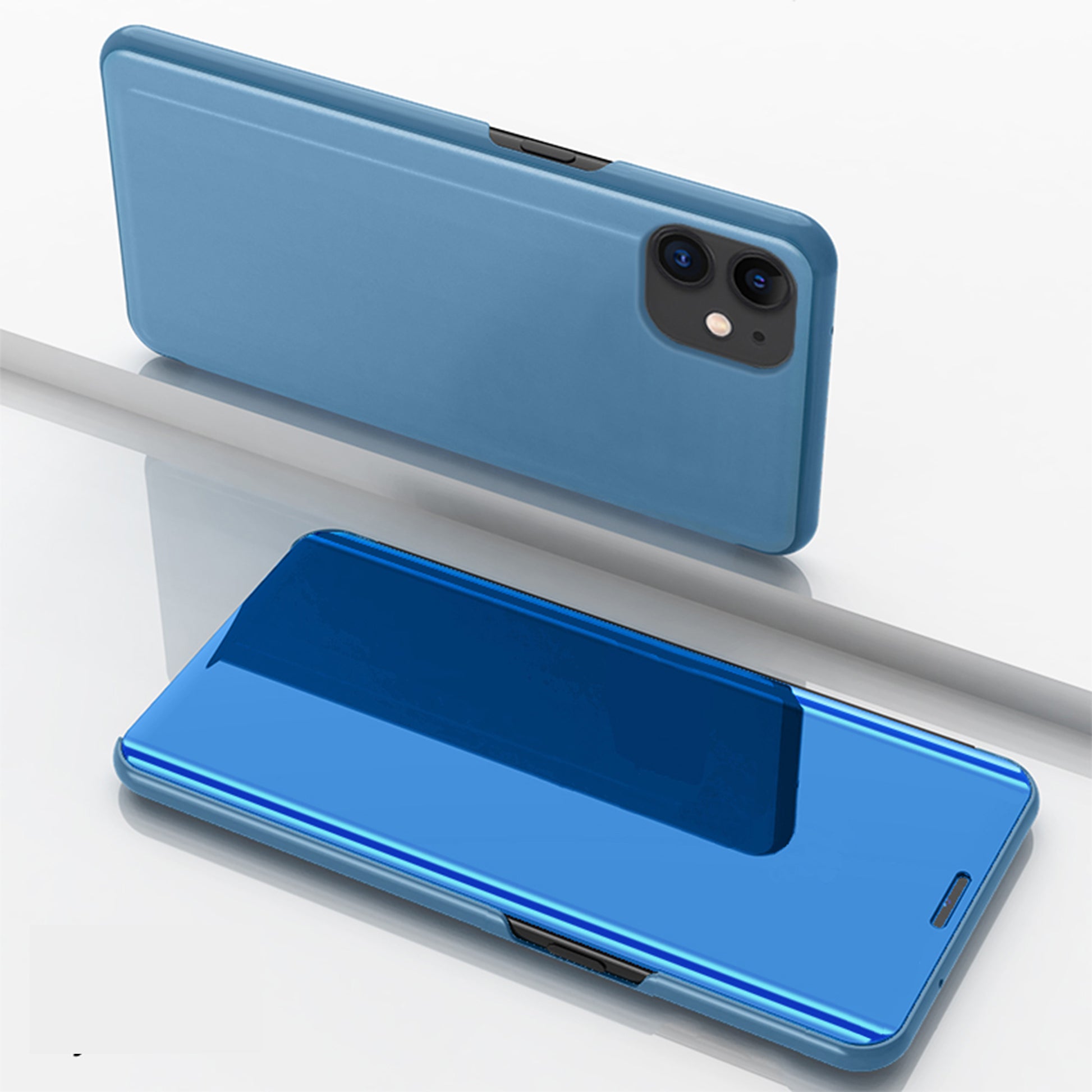 Mirror Surface Cover Leather Flip Shell for iPhone 12 mini