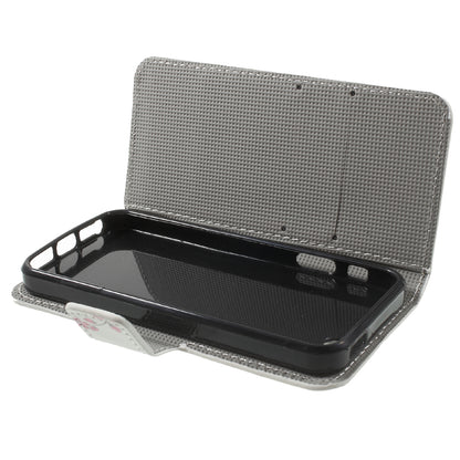 Water Transfer Printing Patterned Leather Wallet Stand Protective Case for iPhone SE/5s/5