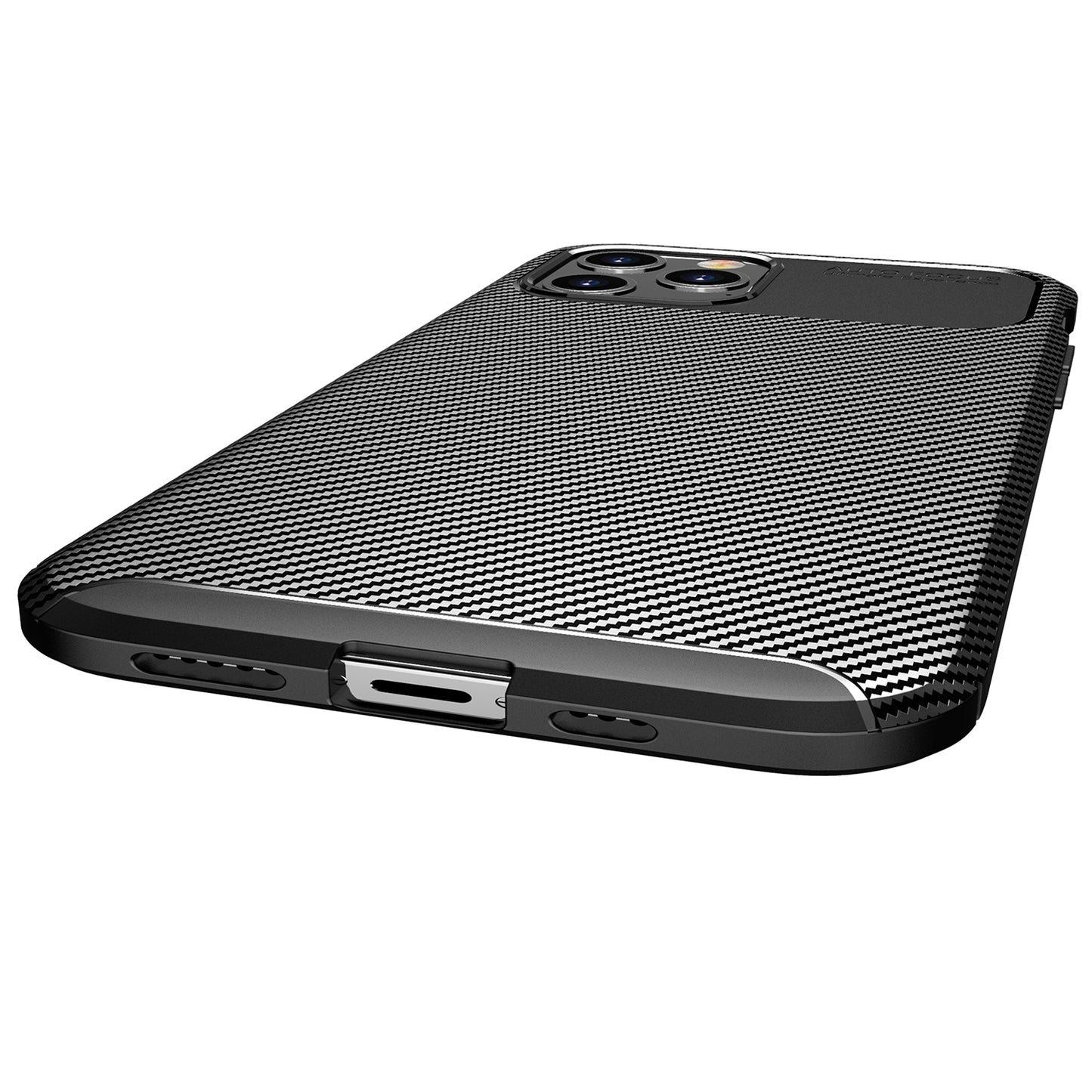 Drop Resistant Carbon Fiber Texture TPU Phone Shell for iPhone 12 Pro Max 6.7 inch