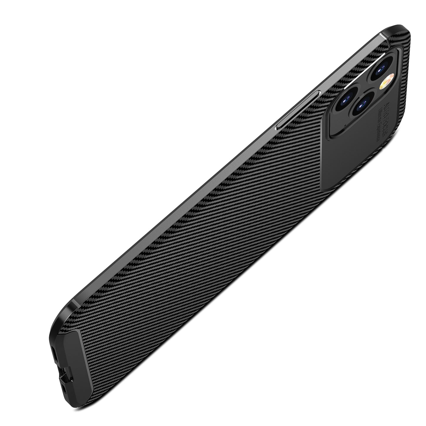 Drop Resistant Carbon Fiber Texture TPU Phone Shell for iPhone 12 Pro Max 6.7 inch
