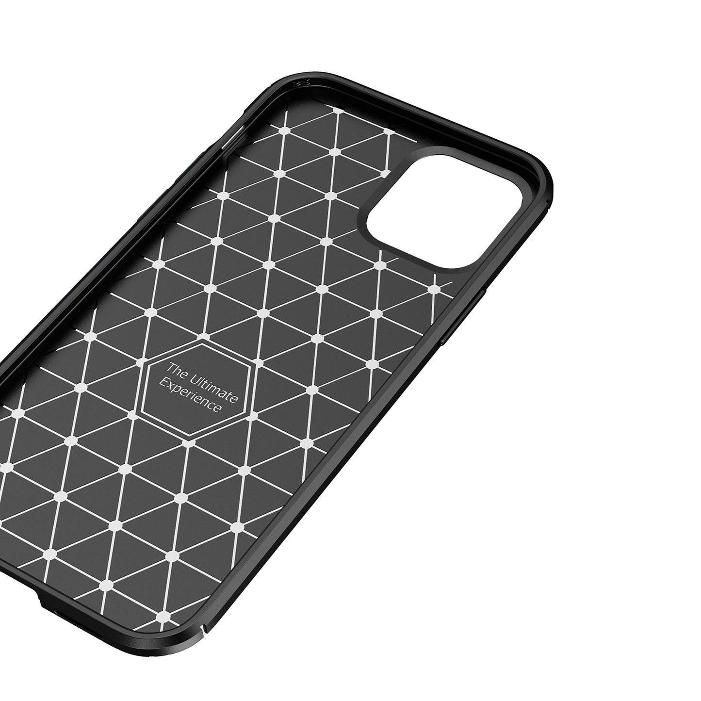 Drop Resistant Carbon Fiber Texture TPU Phone Shell for iPhone 12 Pro Max 6.7 inch