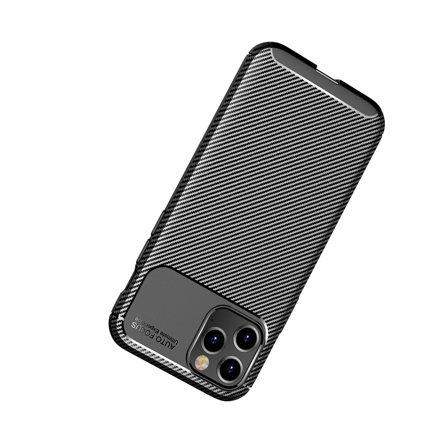 Drop Resistant Carbon Fiber Texture TPU Phone Shell for iPhone 12 Pro Max 6.7 inch