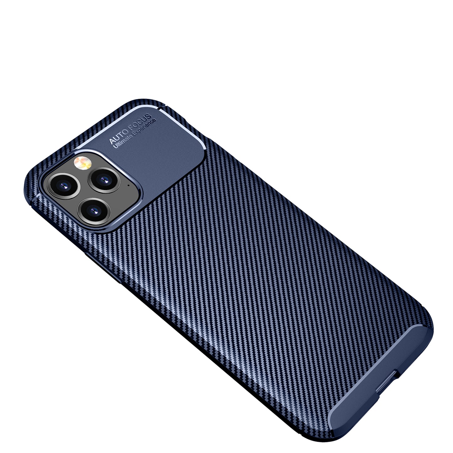 Drop Resistant Carbon Fiber Texture TPU Phone Shell for iPhone 12 Pro Max 6.7 inch