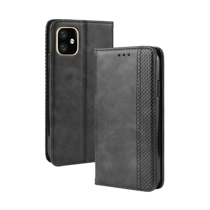 Auto-absorbed Retro PU Leather Stylish Cover for iPhone 12