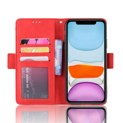 PU Leather with Multiple Card Slots Phone Cover for iPhone 12 with Magnetic Clasp Closure
