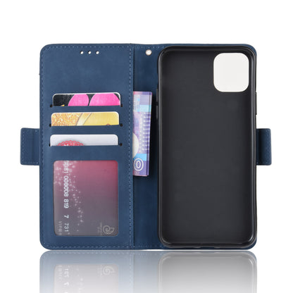 PU Leather with Multiple Card Slots Phone Cover for iPhone 12 with Magnetic Clasp Closure