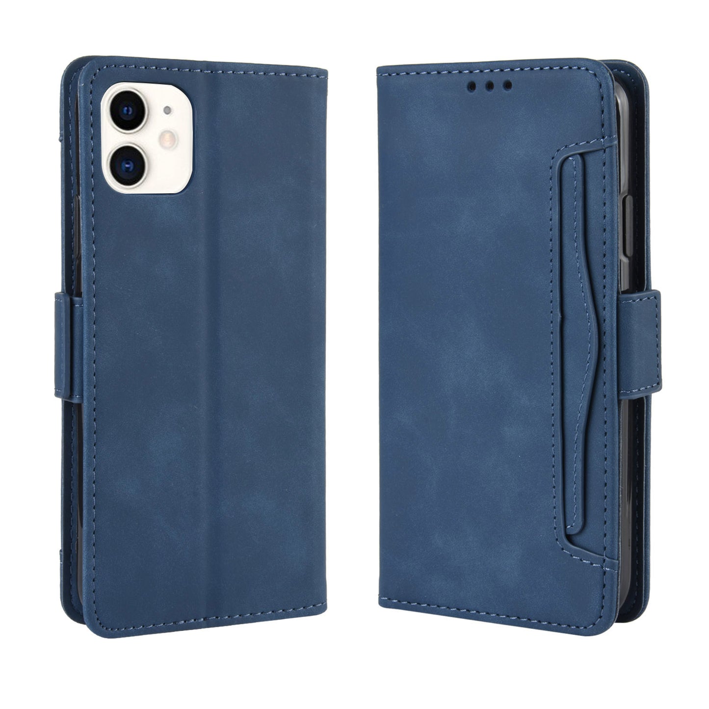 Leather Phone Unique Case with Multiple Card Slots for iPhone 12 Pro Max 6.7 inch