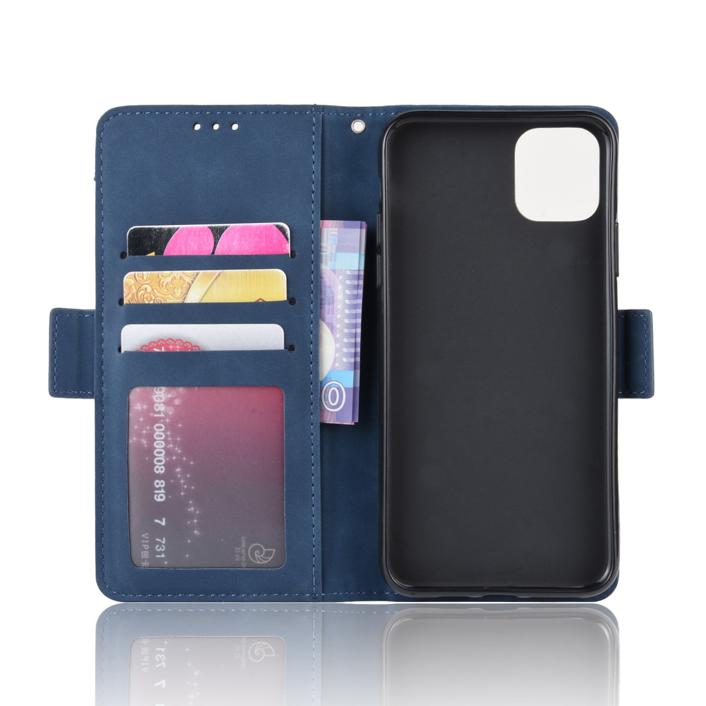 Leather Phone Unique Case with Multiple Card Slots for iPhone 12 Pro Max 6.7 inch