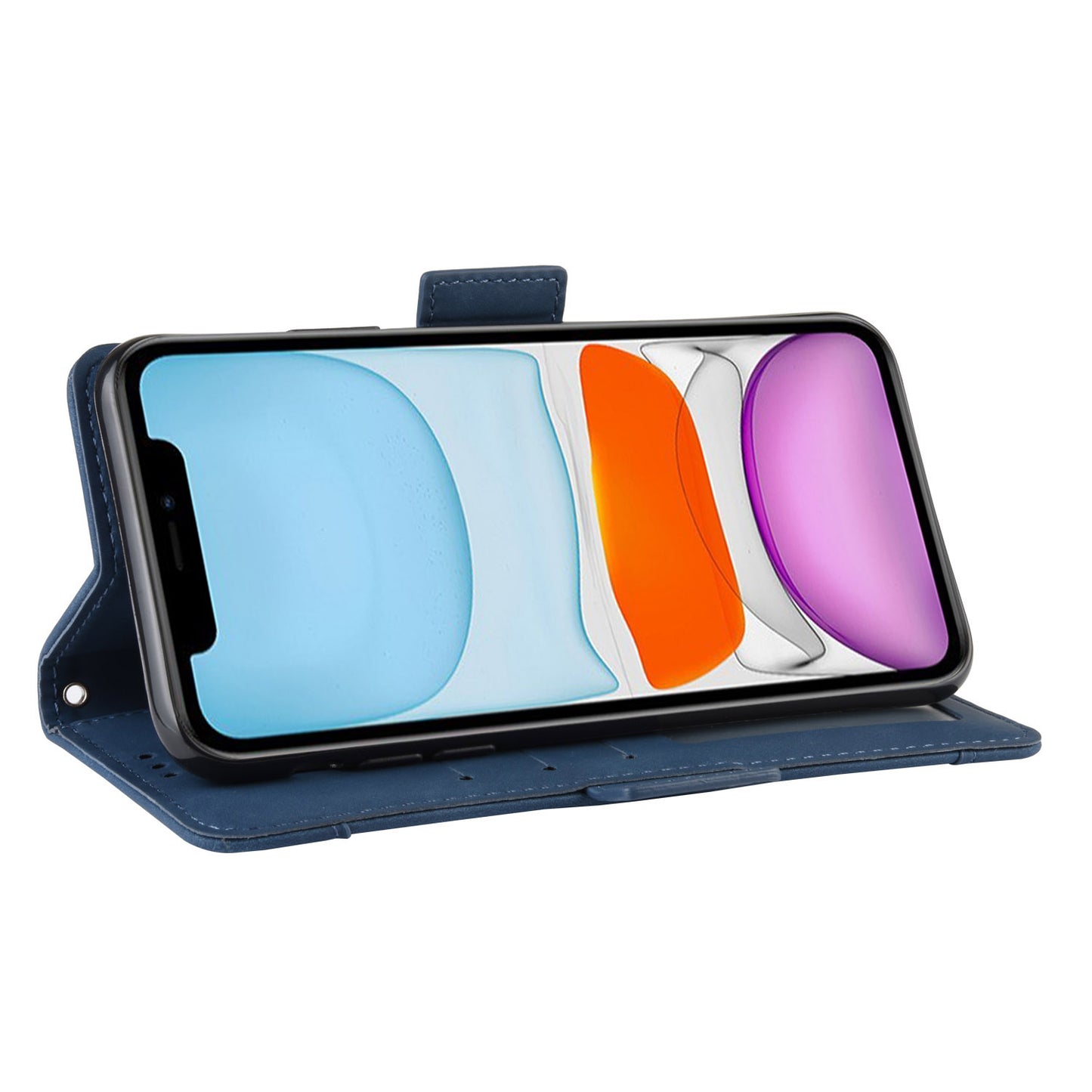Leather Phone Unique Case with Multiple Card Slots for iPhone 12 Pro Max 6.7 inch