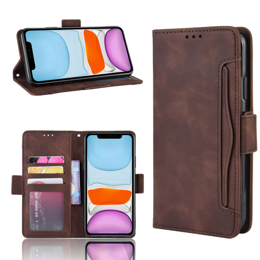 Leather Phone Unique Case with Multiple Card Slots for iPhone 12 Pro Max 6.7 inch