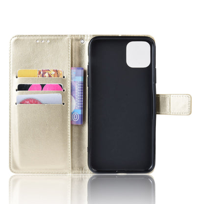 Crazy Horse Skin Leather Shell with Strap for iPhone 12 mini