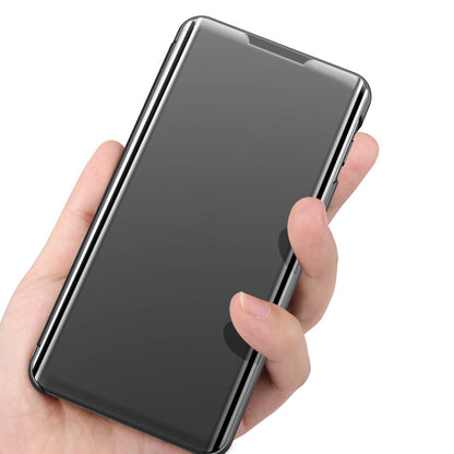 Plated Mirror Surface Flip Stand Leather Cover for iPhone 12 Pro Max 6.7 inch