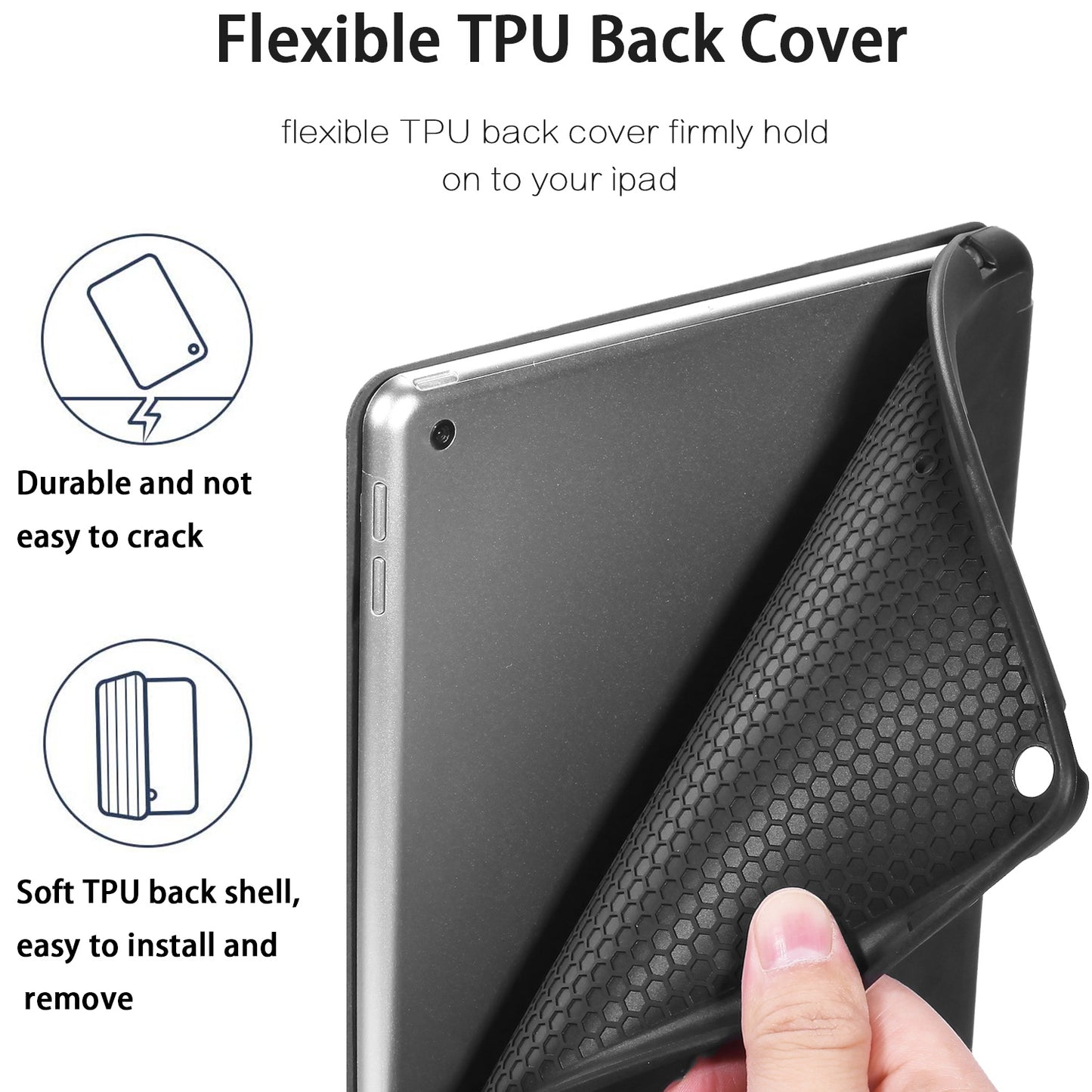 DG.MING See Series Case Auto Wake & Sleep Leather Shell for iPad 10.2 (2021)/(2020)/(2019)