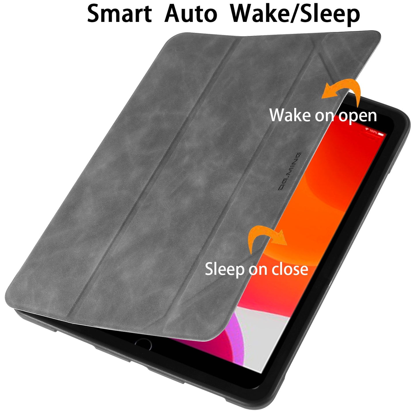 DG.MING See Series Case Auto Wake & Sleep Leather Shell for iPad 10.2 (2021)/(2020)/(2019)