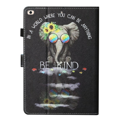 Patterned Leather Card Holder Stand Tablet Casing for iPad Air 2 / iPad Air (2013) / iPad 9.7-inch (2017)/ (2018)