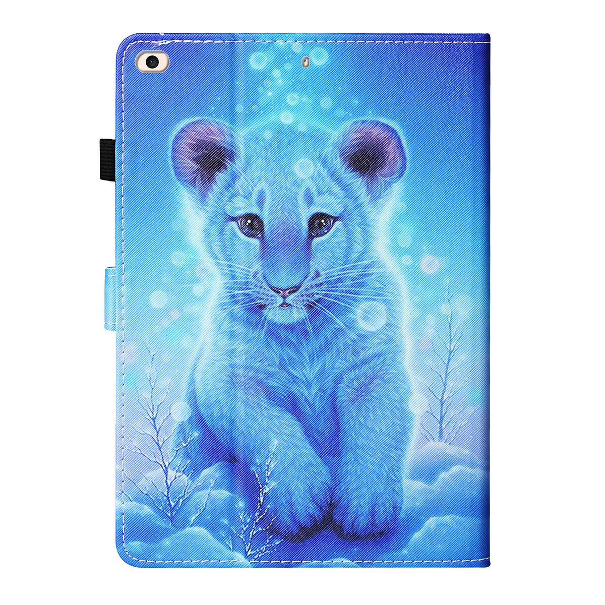 Patterned Leather Card Holder Stand Tablet Casing for iPad Air 2 / iPad Air (2013) / iPad 9.7-inch (2017)/ (2018)