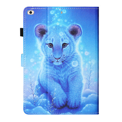 Patterned Leather Card Holder Stand Tablet Casing for iPad Air 2 / iPad Air (2013) / iPad 9.7-inch (2017)/ (2018)