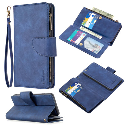 BF02 Silky Touch Feeling Wallet Leather Stand Phone Case with Zipper Pocket for iPhone 6/6s 4.7-inch