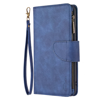 BF02 Silky Touch Feeling Wallet Leather Stand Phone Case with Zipper Pocket for iPhone 6/6s 4.7-inch