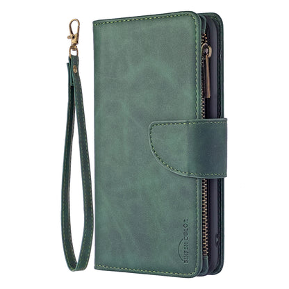 BF02 Silky Touch Feeling Wallet Leather Stand Phone Case with Zipper Pocket for iPhone 6/6s 4.7-inch