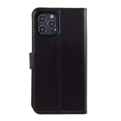 Litchi Surface Shell Leather Case with Stand for iPhone 12 Pro/12 Mobile Phone Accessories