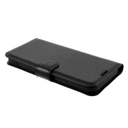 Litchi Surface Shell Leather Case with Stand for iPhone 12 Pro/12 Mobile Phone Accessories