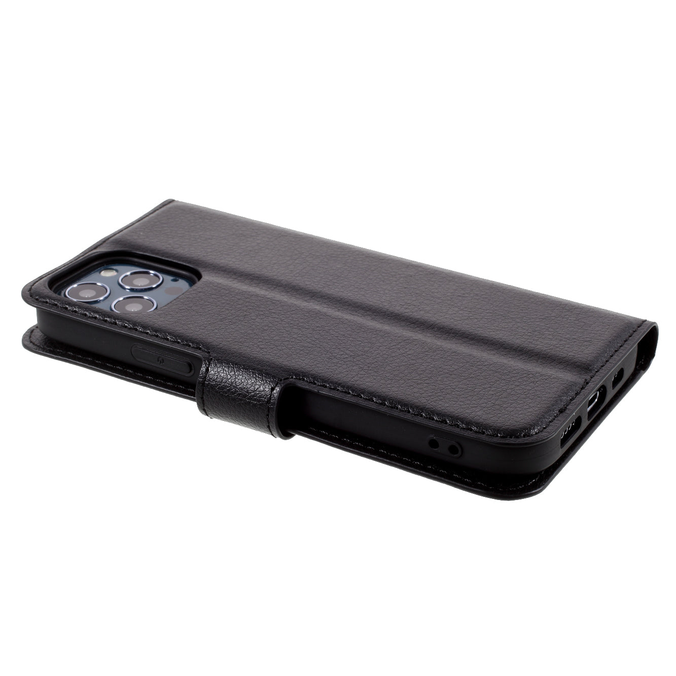 Litchi Surface Shell Leather Case with Stand for iPhone 12 Pro/12 Mobile Phone Accessories