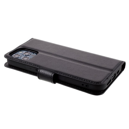 Litchi Surface Shell Leather Case with Stand for iPhone 12 Pro/12 Mobile Phone Accessories