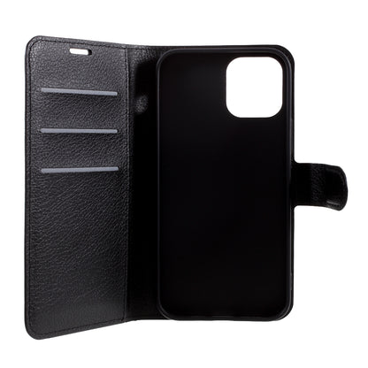 Litchi Surface Shell Leather Case with Stand for iPhone 12 Pro/12 Mobile Phone Accessories